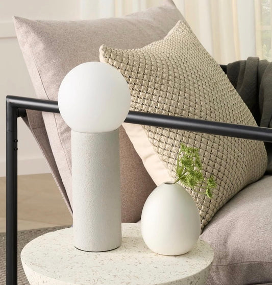 Light grey table lamp