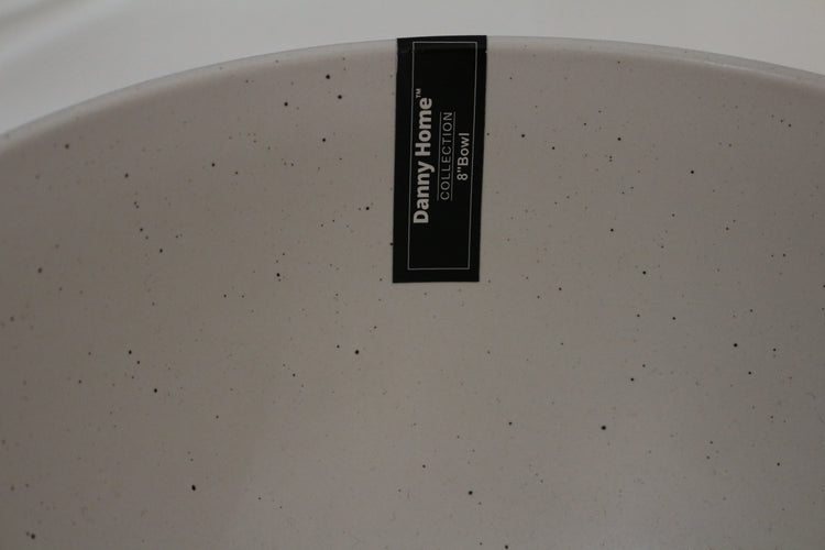 CERAMIC OFF-WHITE BOWL 8''