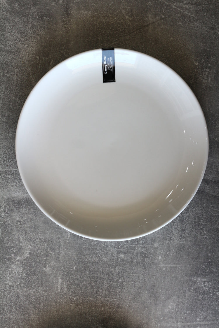 white round ceramic plate 9inch